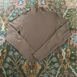 Zara Cropped Mockneck